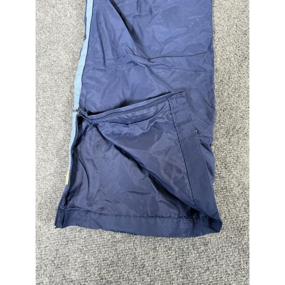 Vintage Nike Youth Large (14-16) Blue Lined Track Pants Zip Leg Soccer Warm Up